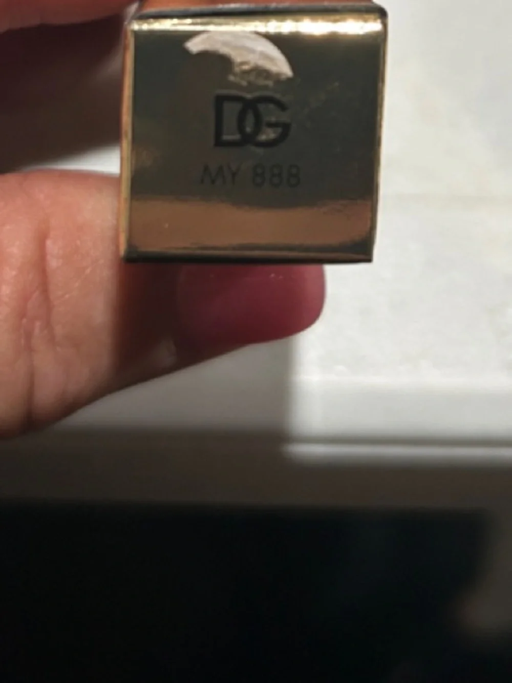 Dolce & Gabbana Satin Lipstick in My 888 with Gold Case